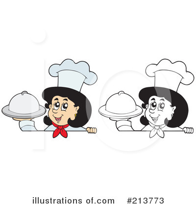 Royalty-Free (RF) Chef Clipart Illustration by visekart - Stock Sample #213773