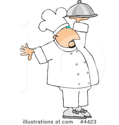 Royalty-Free (RF) Chef Clipart Illustration by djart - Stock Sample #4423