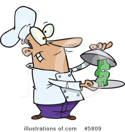 Royalty-Free (RF) Chef Clipart Illustration by toonaday - Stock Sample #5809