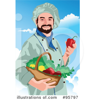 Royalty-Free (RF) Chef Clipart Illustration by mayawizard101 - Stock Sample #95797