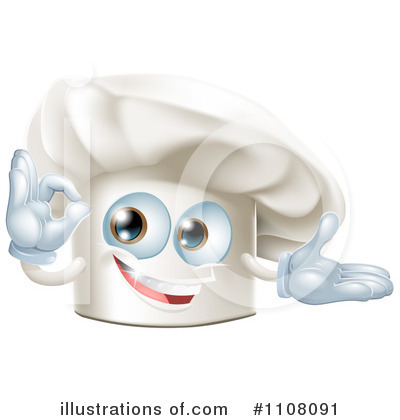 Royalty-Free (RF) Chef Hat Clipart Illustration by AtStockIllustration - Stock Sample #1108091