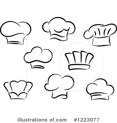 Royalty-Free (RF) Chef Hat Clipart Illustration by Vector Tradition SM - Stock Sample #1223077