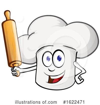 Chef Hat Mascot Clipart #1622471 by Domenico Condello