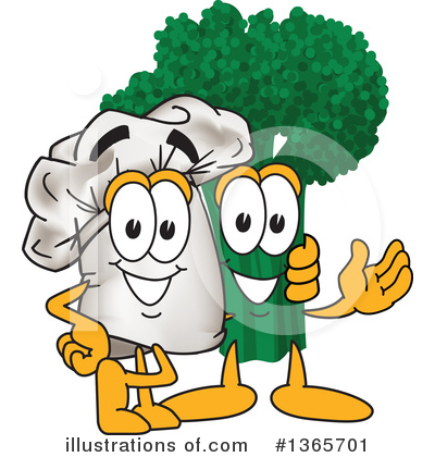 Broccoli Character Clipart #1365701 by Mascot Junction