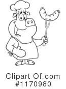 Chef Pig Clipart #1170980 by Hit Toon