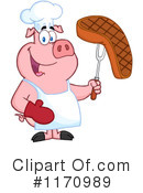 Chef Pig Clipart #1170989 by Hit Toon