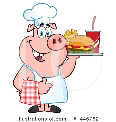 Burger Clipart #1446762 by Hit Toon