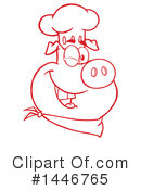Chef Pig Clipart #1446765 by Hit Toon