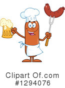 Chef Sausage Clipart #1294076 by Hit Toon