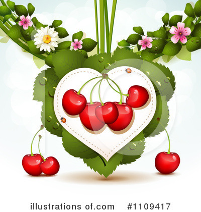 Royalty-Free (RF) Cherries Clipart Illustration by merlinul - Stock Sample #1109417