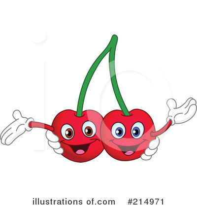 Royalty-Free (RF) Cherries Clipart Illustration by yayayoyo - Stock Sample #214971