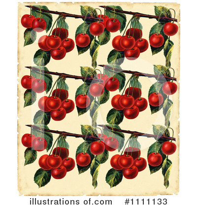 Royalty-Free (RF) Cherry Clipart Illustration by Prawny Vintage - Stock Sample #1111133