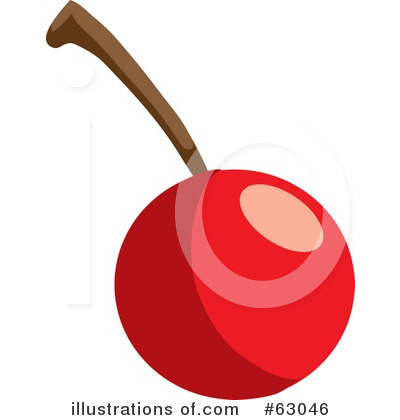 Royalty-Free (RF) Cherry Clipart Illustration by Rosie Piter - Stock Sample #63046