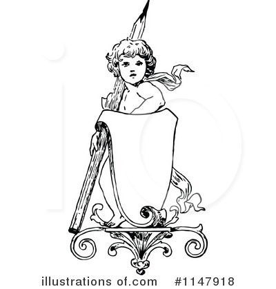 Royalty-Free (RF) Cherub Clipart Illustration by Prawny Vintage - Stock Sample #1147918