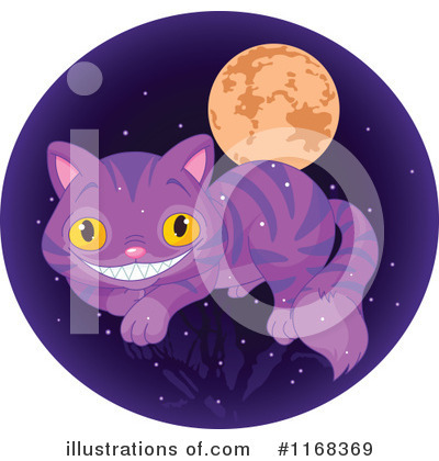 Royalty-Free (RF) Cheshire Cat Clipart Illustration by Pushkin - Stock Sample #1168369
