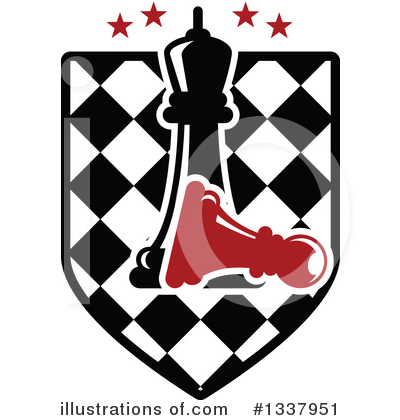 Chess Board Clipart #1337951 by Vector Tradition SM