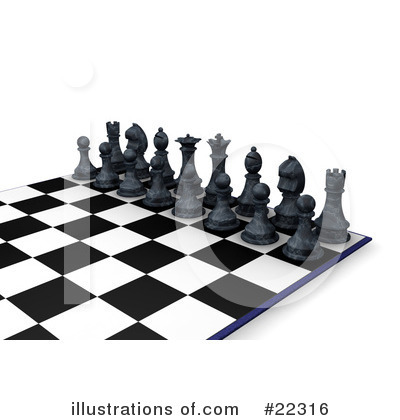 Royalty-Free (RF) Chess Clipart Illustration by KJ Pargeter - Stock Sample #22316