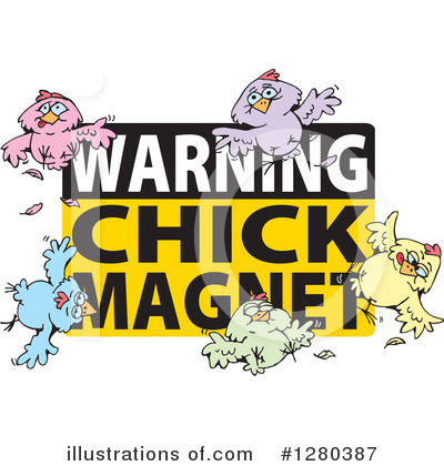 Royalty-Free (RF) Chick Clipart Illustration by Dennis Holmes Designs - Stock Sample #1280387