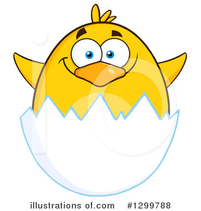Royalty-Free (RF) Chick Clipart Illustration by Hit Toon - Stock Sample #1299788