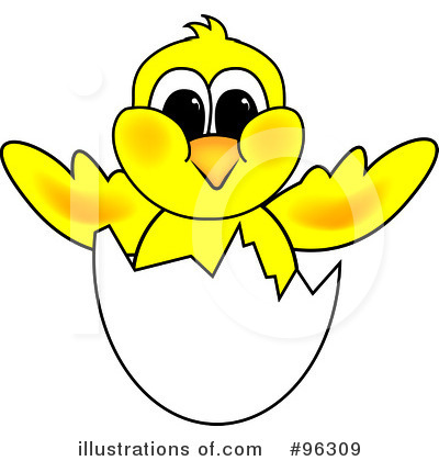 Royalty-Free (RF) Chick Clipart Illustration by Pams Clipart - Stock Sample #96309