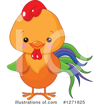 Royalty-Free (RF) Chicken Clipart Illustration by Pushkin - Stock Sample #1271625