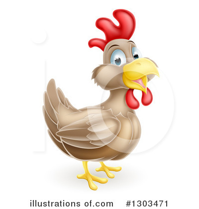 Royalty-Free (RF) Chicken Clipart Illustration by AtStockIllustration - Stock Sample #1303471