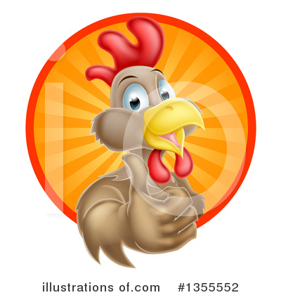 Rooster Clipart #1355552 by AtStockIllustration