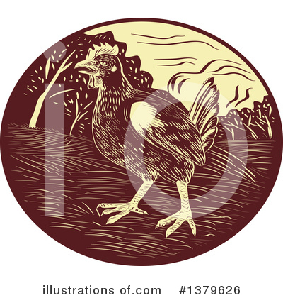 Royalty-Free (RF) Chicken Clipart Illustration by patrimonio - Stock Sample #1379626