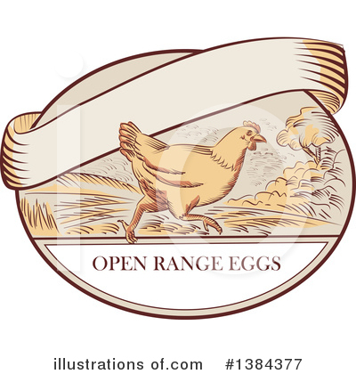 Royalty-Free (RF) Chicken Clipart Illustration by patrimonio - Stock Sample #1384377