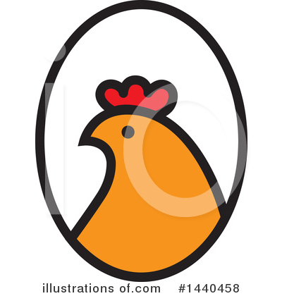 Royalty-Free (RF) Chicken Clipart Illustration by ColorMagic - Stock Sample #1440458