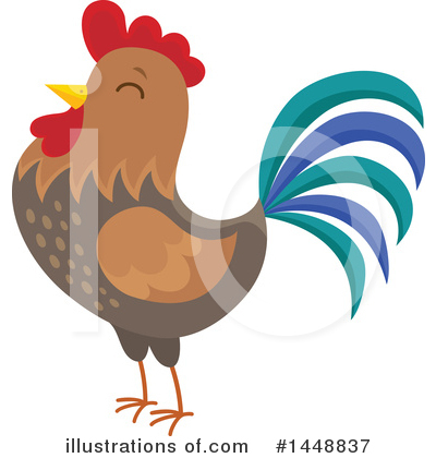 Royalty-Free (RF) Chicken Clipart Illustration by visekart - Stock Sample #1448837