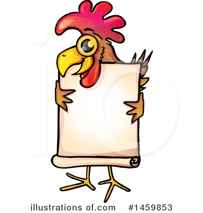 Royalty-Free (RF) Chicken Clipart Illustration by Domenico Condello - Stock Sample #1459853