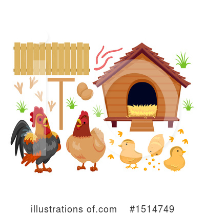 Royalty-Free (RF) Chicken Clipart Illustration by BNP Design Studio - Stock Sample #1514749