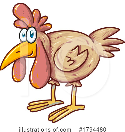 Royalty-Free (RF) Chicken Clipart Illustration by Domenico Condello - Stock Sample #1794480