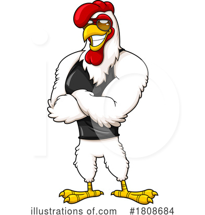 Rooster Clipart #1808684 by Hit Toon