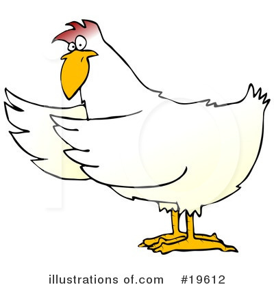Royalty-Free (RF) Chicken Clipart Illustration by djart - Stock Sample #19612
