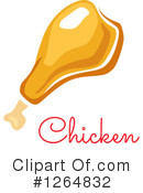 Chicken Drumstick Clipart #1264832 by Vector Tradition SM