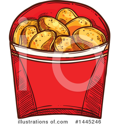 Chicken Nuggets Clipart #1445253 - Illustration by Vector Tradition SM