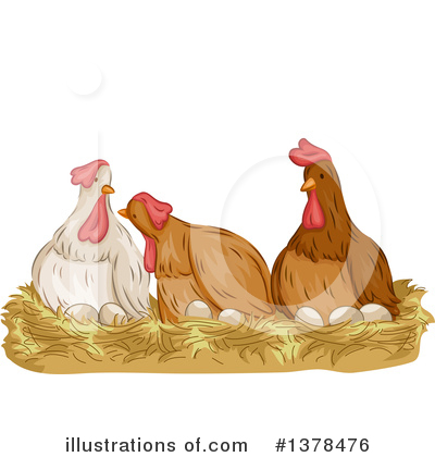 Chickens Clipart #1378476 by BNP Design Studio