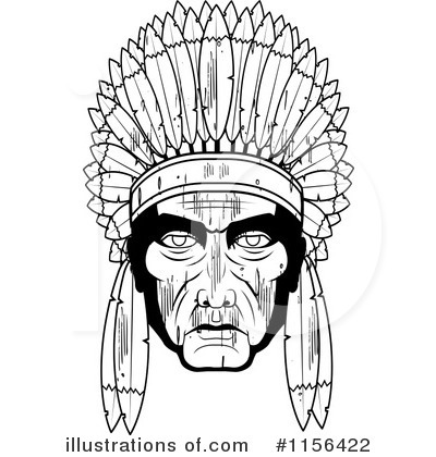 Native American Man Clipart #1156422 by Cory Thoman