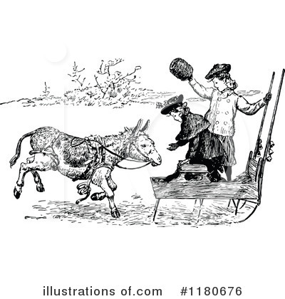 Donkey Clipart #1180676 by Prawny Vintage