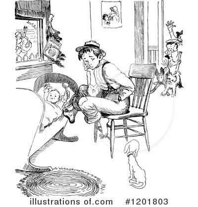 Royalty-Free (RF) Children Clipart Illustration by Prawny Vintage - Stock Sample #1201803