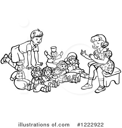 Royalty-Free (RF) Children Clipart Illustration by Picsburg - Stock Sample #1222922