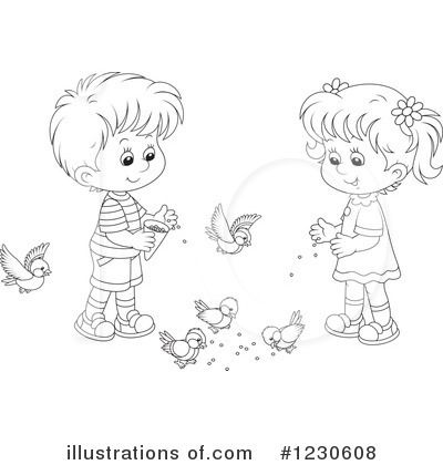 Royalty-Free (RF) Children Clipart Illustration by Alex Bannykh - Stock Sample #1230608