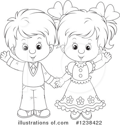 Royalty-Free (RF) Children Clipart Illustration by Alex Bannykh - Stock Sample #1238422