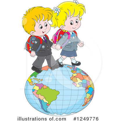 Royalty-Free (RF) Children Clipart Illustration by Alex Bannykh - Stock Sample #1249776