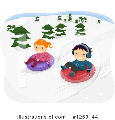 Snow Tubing Clipart #1260144 by BNP Design Studio