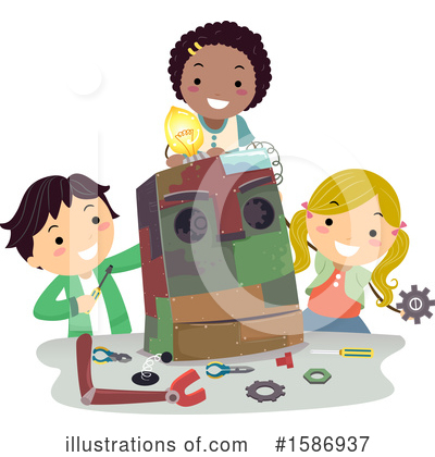 Royalty-Free (RF) Children Clipart Illustration by BNP Design Studio - Stock Sample #1586937