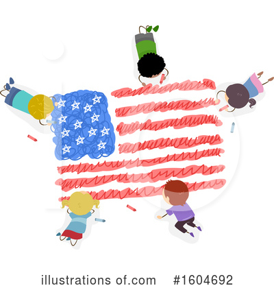 American Flag Clipart #1604692 by BNP Design Studio