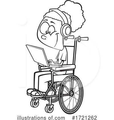 Wheelchair Clipart #1721262 by toonaday